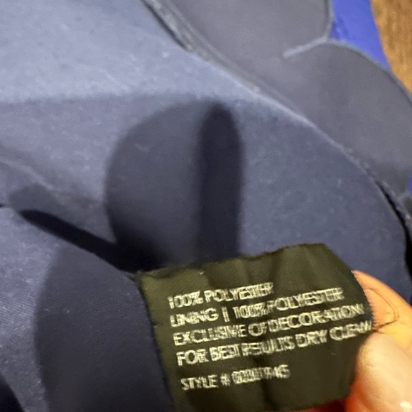 ⚡️2/$25⚡️Club Monaco Royal Blue Mini Skirt Scalloped Detail Size 2 Parisian Chic - Picture 9 of 11